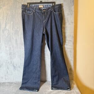 Paige Premium Denim Bootcut Jeans Womens 28 Dark Wash Embroidered Pockets